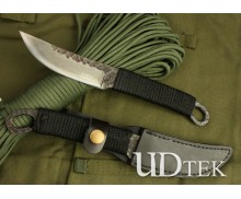 Round Tail Handle Pattern Design Fixed Blade Knife Survival Knife UDTEK01282 